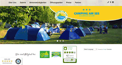 Desktop Screenshot of camping-am-see.de